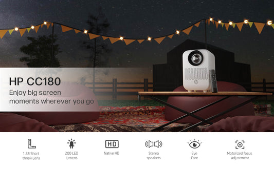 HP EVRYDAY Mobile Projector - Designed for Everyone and Everywhere - Wireless Projection (iOS/Android)