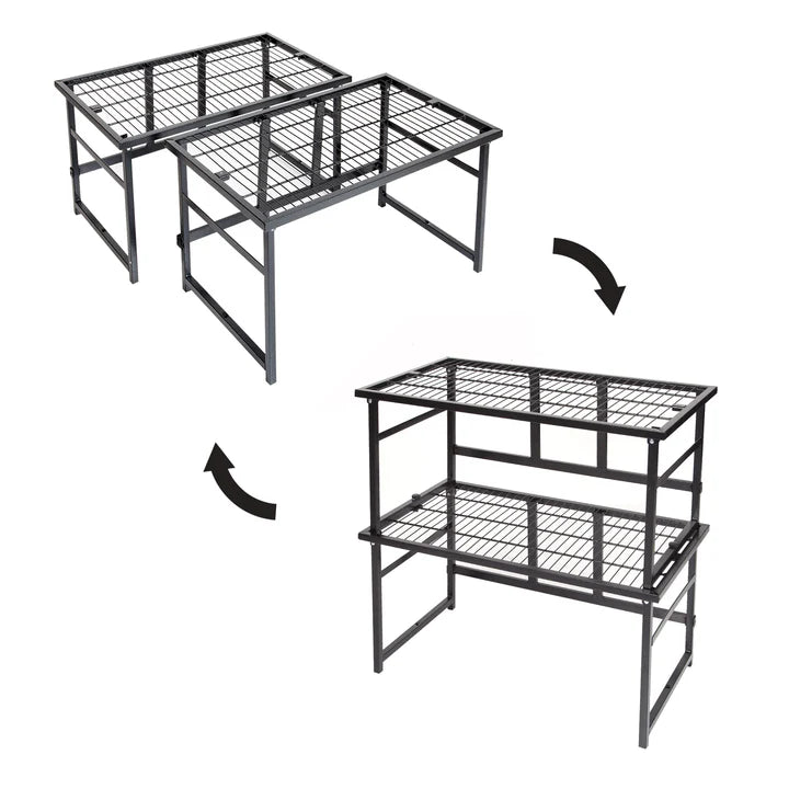 Origami Stackable Racks - Set of 2 - No Assembly Required