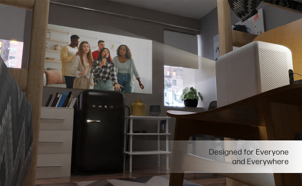 HP EVRYDAY Mobile Projector - Designed for Everyone and Everywhere - Wireless Projection (iOS/Android)