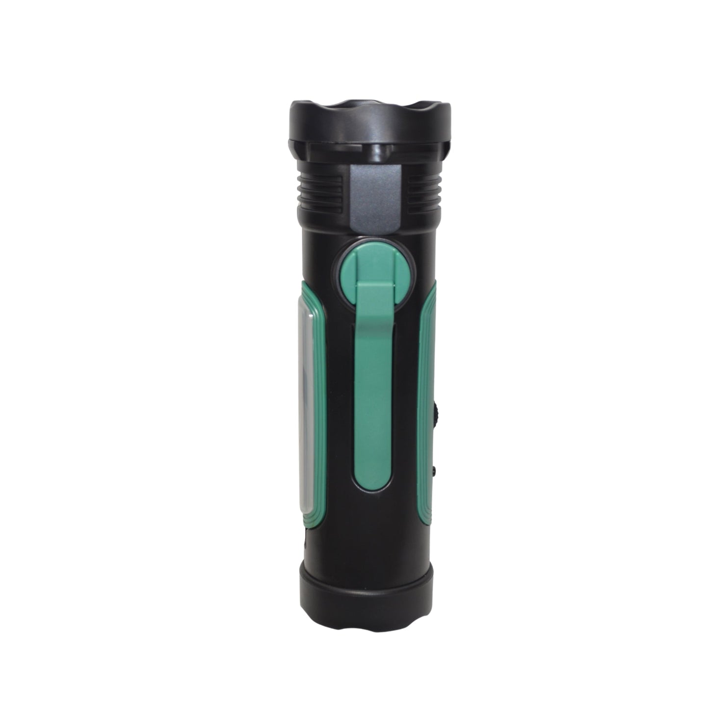 Emergency Flashlight with AM/FM/Weather Radio, Manual Crank, Solar Recharge, Desk Light, SOS, Audio Alarm