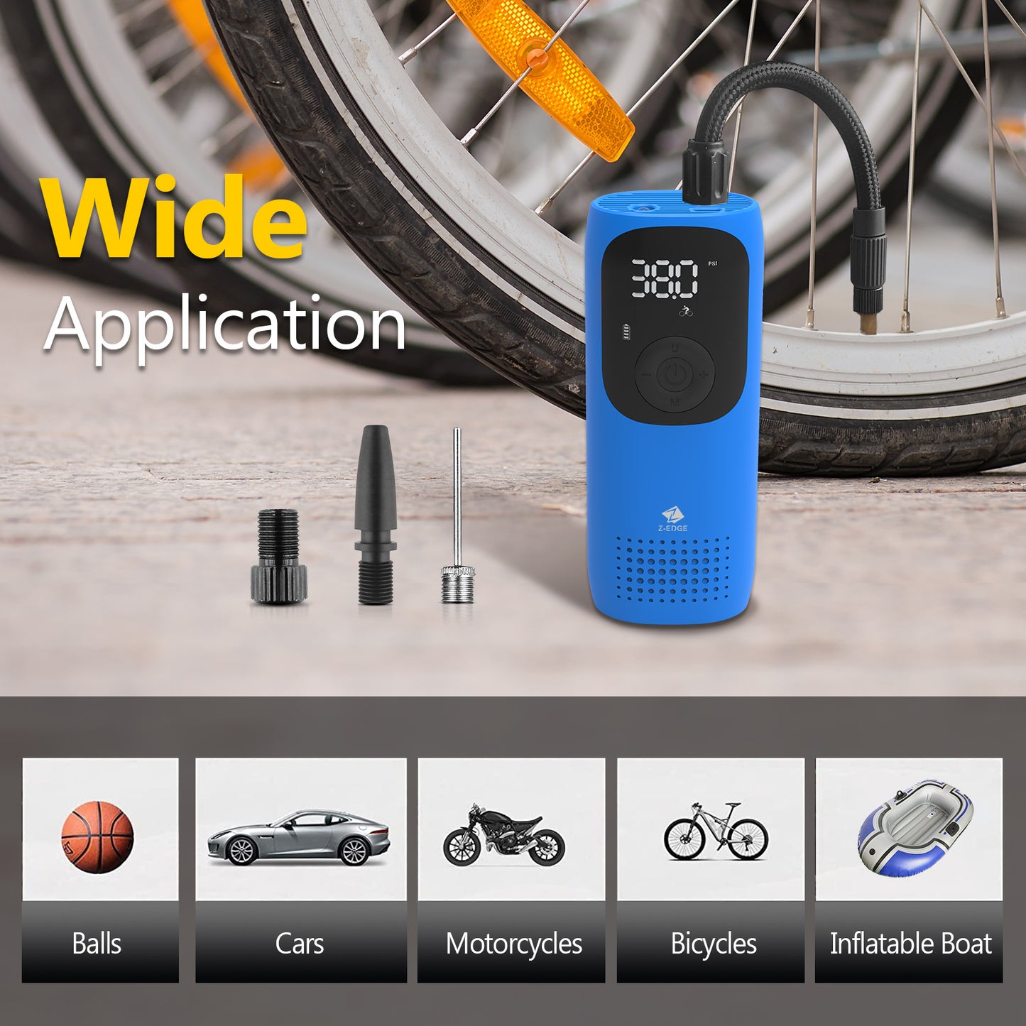 ZEdge 150PSI Portable Air Inflator