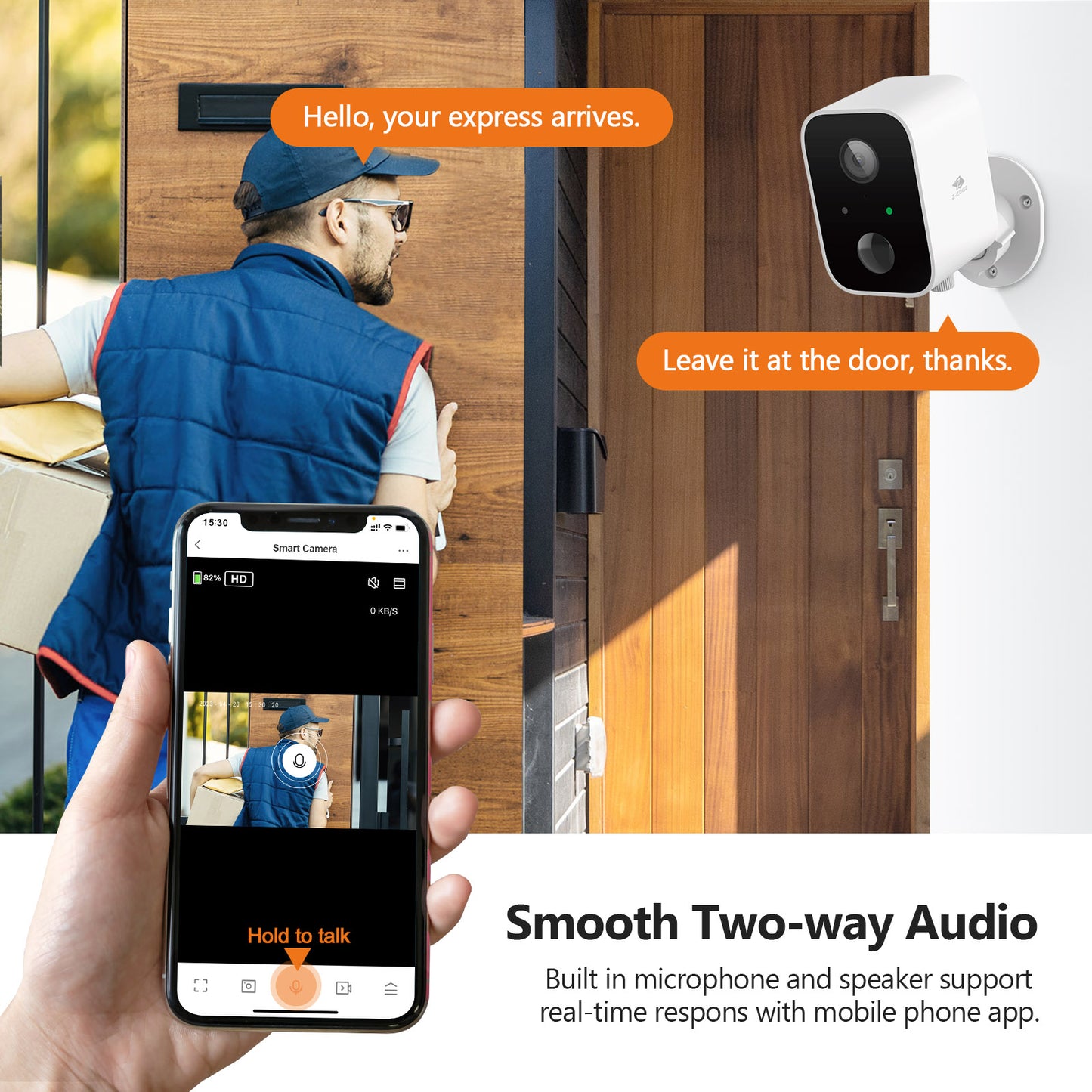 Smart Wireless Solar Security Camera, 16GB, Solar Panels, Notifications, 3Pack