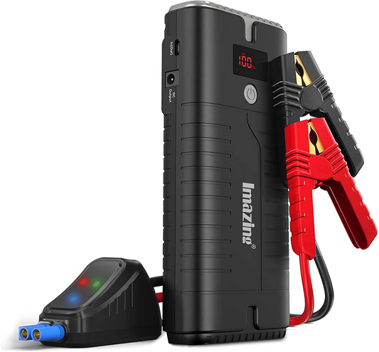 Jump Starter 18,000mAh Capacity with Safety Cables and DC Adapter