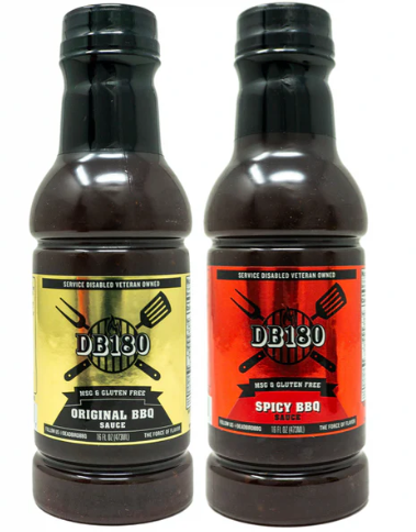 DB180 - BBQ Sauce Bundle - DB180 Original BBQ Sauce and DB180 Spicy BBQ Sauce in One Bundle