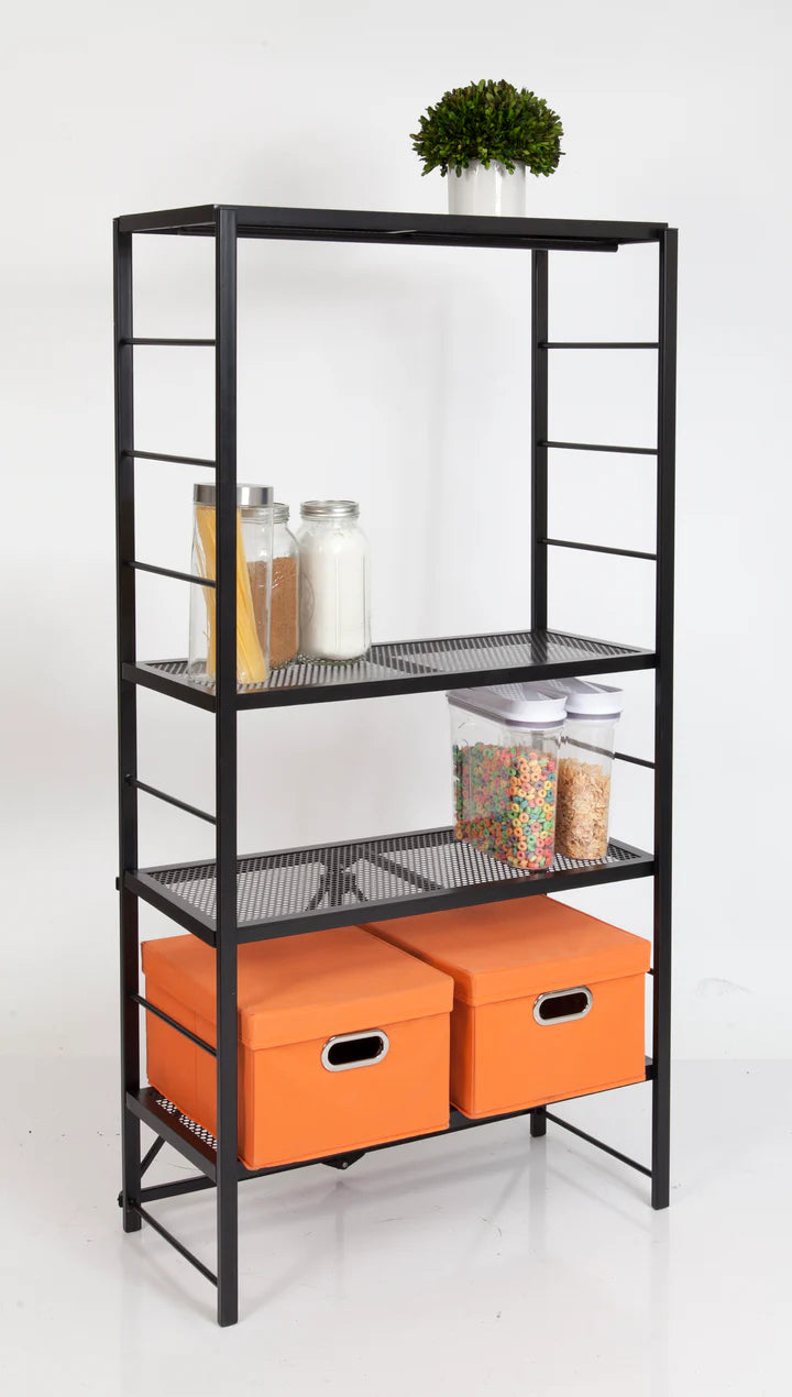 Origami Adjustable Powder Coated Steel Rack with Removable Shelves