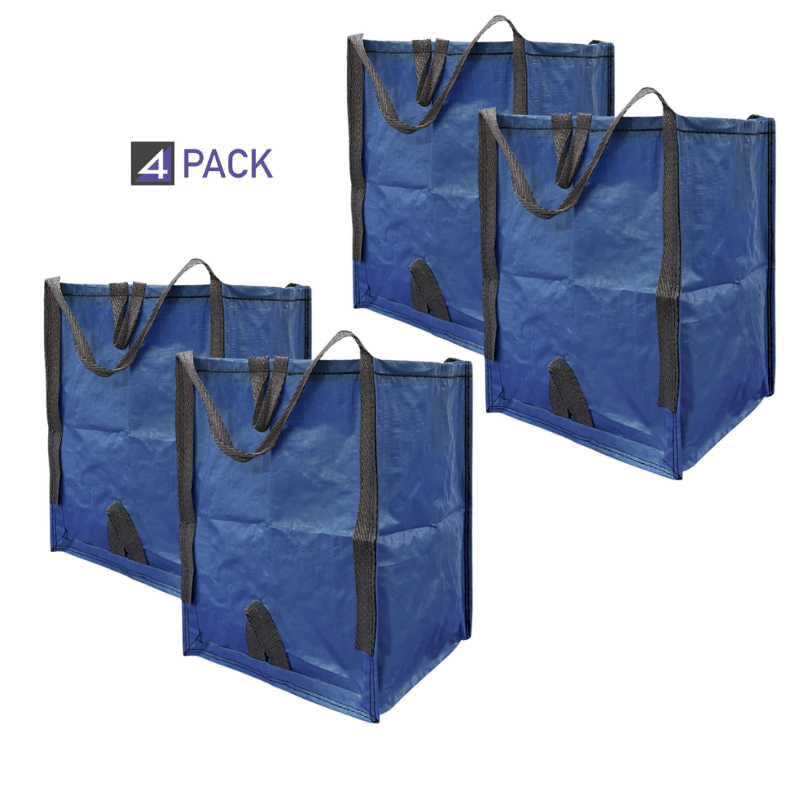 Heavy Duty Home and Yard Bags – 4-Pack - 48 Gallons Per Bag | Holds Up to 1,500 Pounds Each