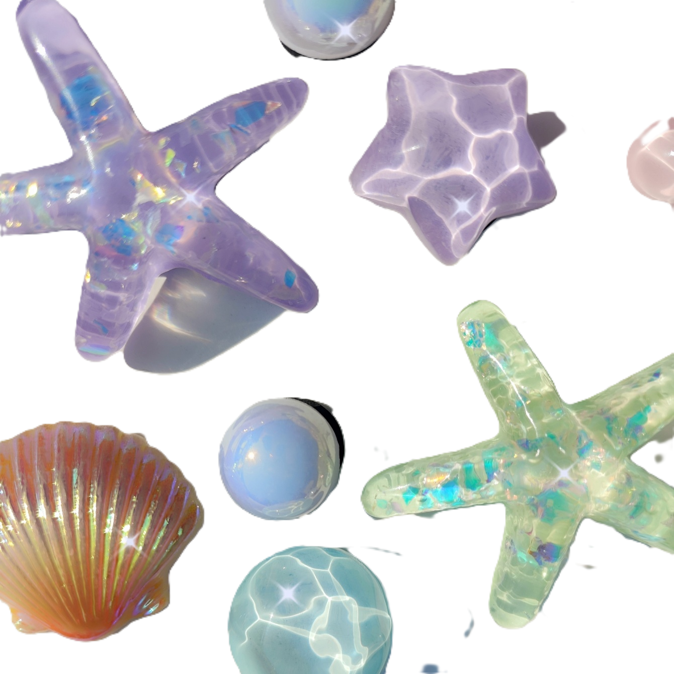 EVA Charm Set Collections - Great For Totes, Clogs, Sandals or Beach Bags - Colorful and Fun - Match Your Personality!