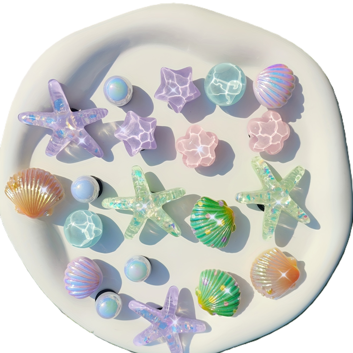 EVA Charm Set Collections - Great For Totes, Clogs, Sandals or Beach Bags - Colorful and Fun - Match Your Personality!