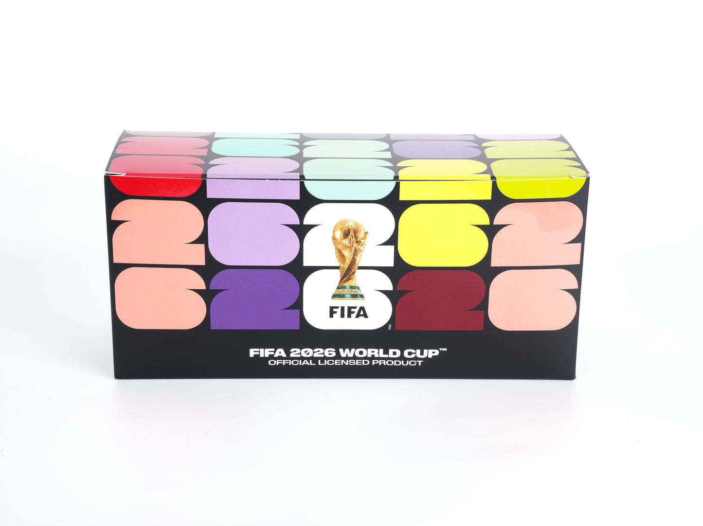 FIFA World Cup USA-CAN-MEX Mascot Figurines 3Pack in Individual Acrylic Collector Box and Gift Box, Maple, Clutch and Zayu 9cm, Official Licensed Product