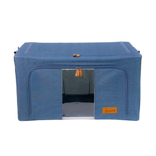 Hoppel X-Large Collapsible Triple Entry Pop Up Storage Bin (80 liter / 21 gallons)