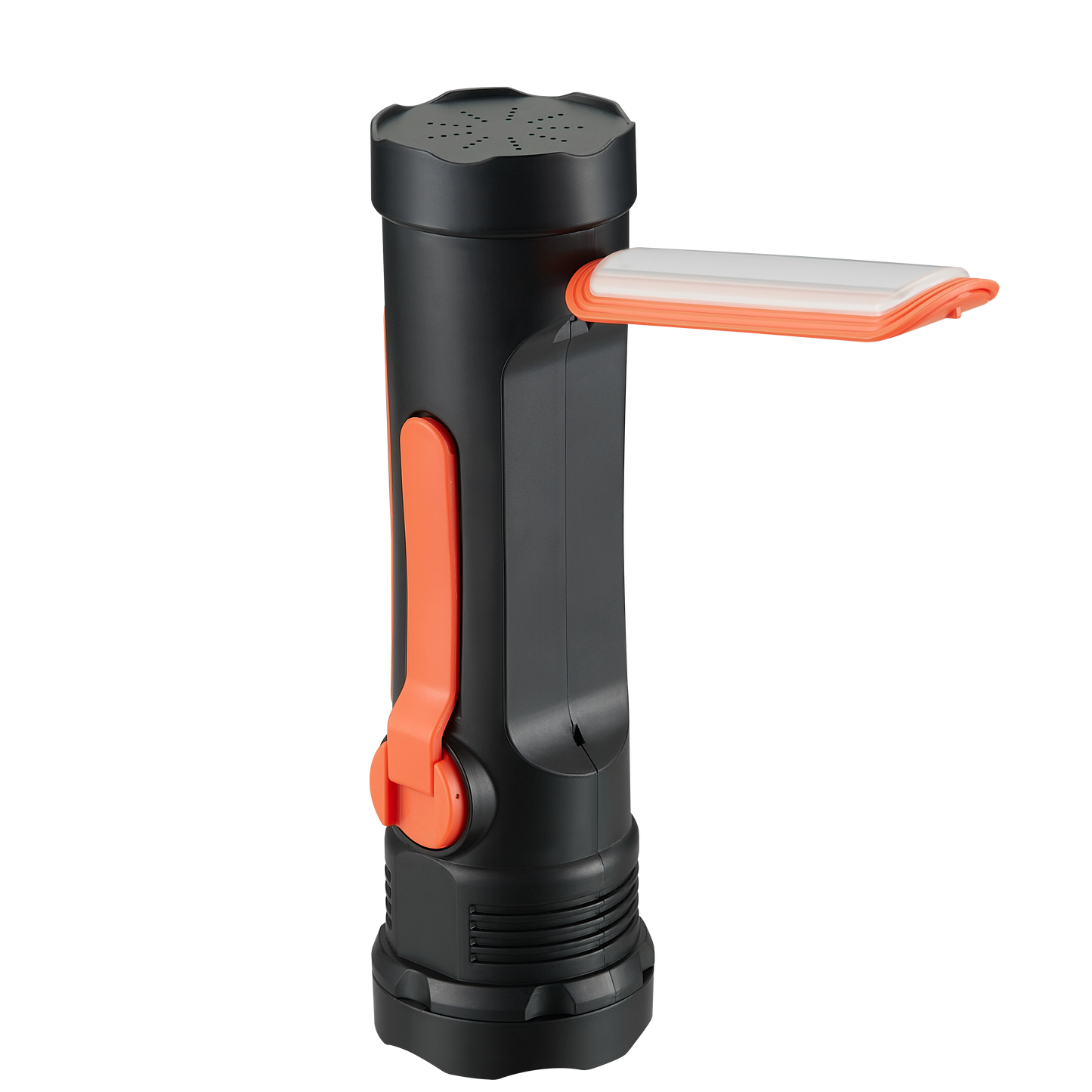 Emergency Flashlight with AM/FM/Weather Radio, Manual Crank, Solar Recharge, Desk Light, SOS, Audio Alarm
