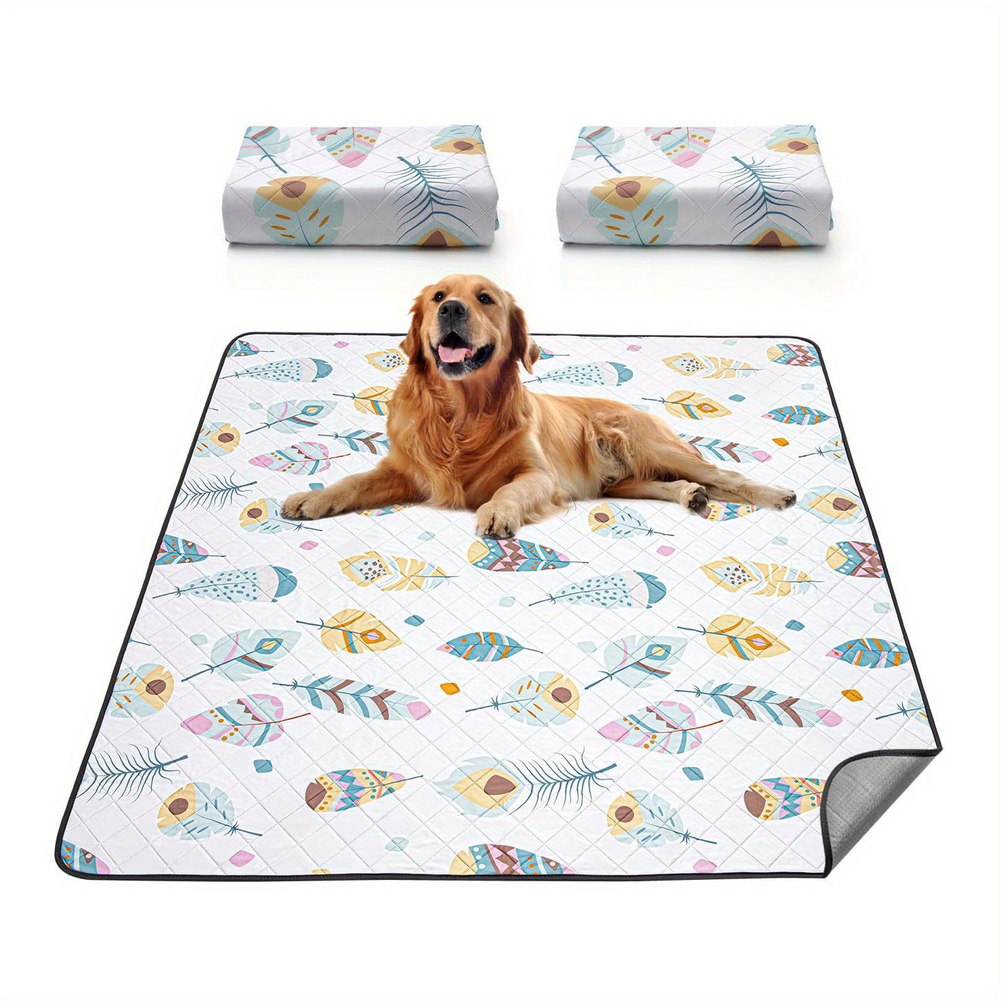 Aristo Mats LuxeGuard Mat 2-pack – Feathers - The Ultimate in Pet Care Luxury & Protection