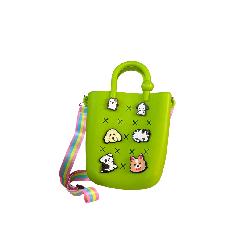 Good Vibes Gifting - Mini EVA Crossbody Lake Green With Charms