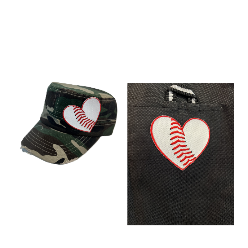SportSeams - Sport Your Style: Matching Tote & Hat Vibes - Choose Your Sport: Football, Basketball, Soccer, Baseball or Softball