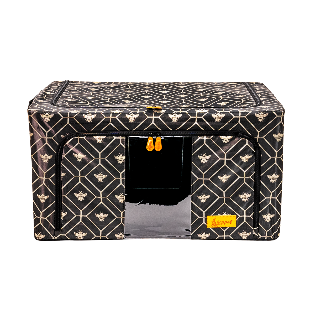 Hoppel X-Large Collapsible Triple Entry Pop Up Storage Bin (80 liter / 21 gallons)