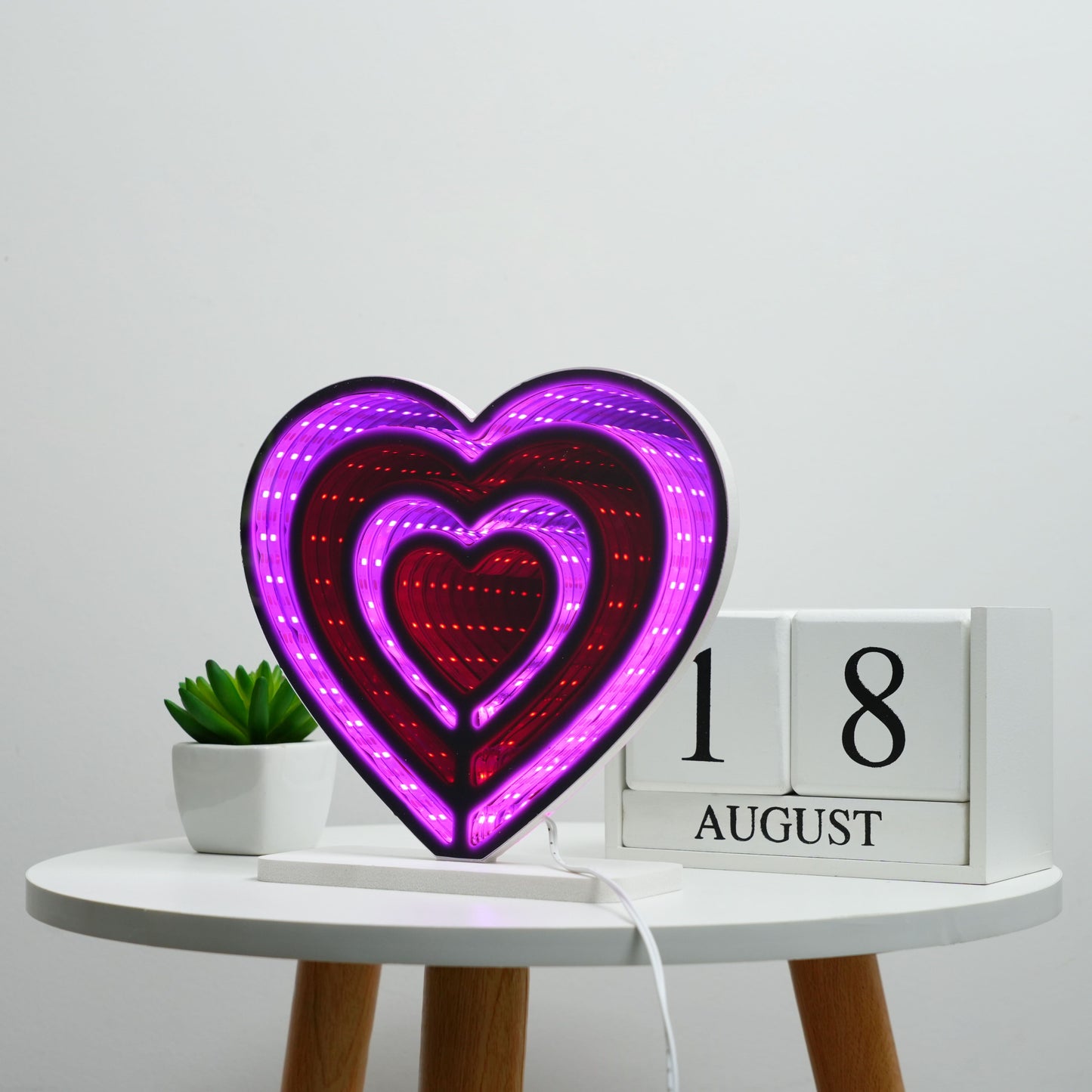 Neon Art Infinity Lights – Wall & Desk Sign