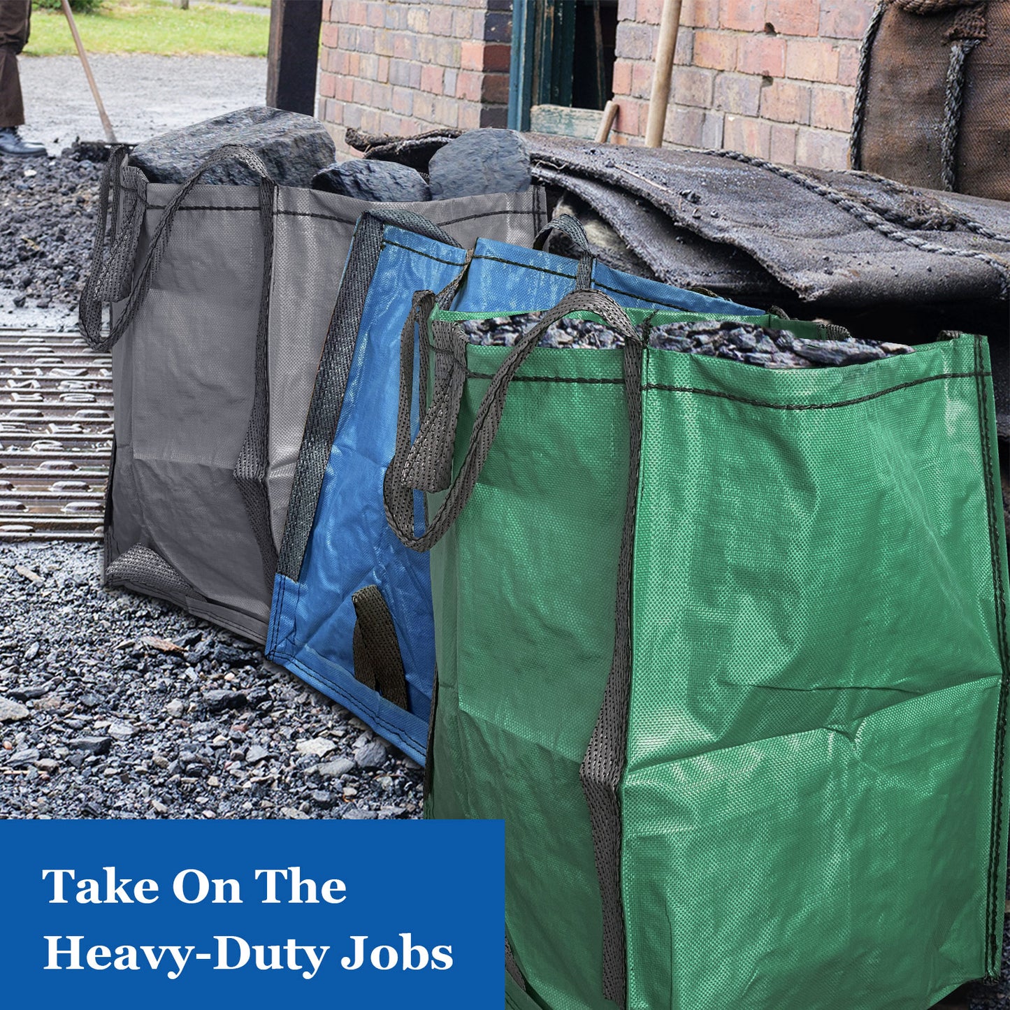 Heavy Duty Home and Yard Bags 48 Gallons Holds Up to 1500 Pounds 2PACK