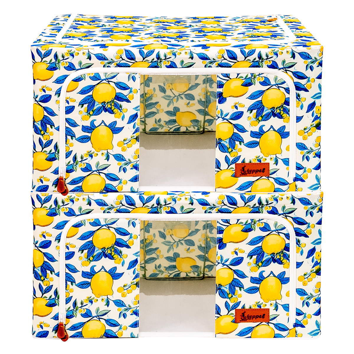 Hoppel X-Large 2-Pack Collapsible Triple Entry Pop Up Storage Bin (80 liters / 21 gallons)