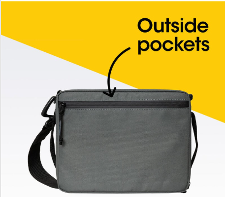 OtterBox Lunch Cooler Grey Stone w/Ice Pack - Insulated to keep ice up to 2 days