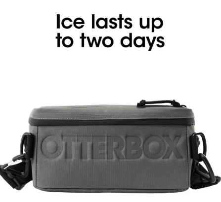 OtterBox Lunch Cooler Grey Stone w/Ice Pack - Insulated to keep ice up to 2 days