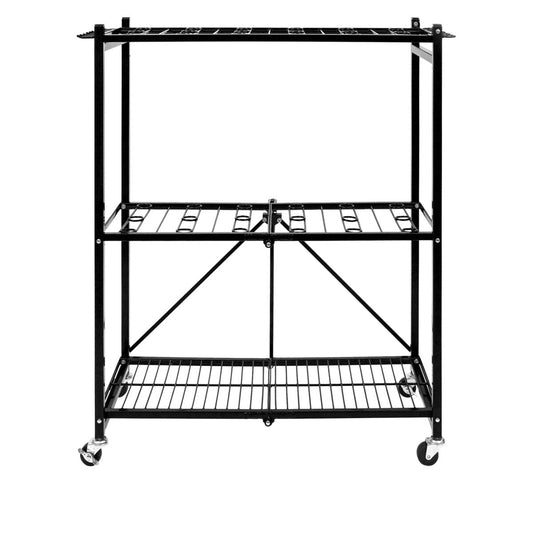 Origami Powder-Coated Steel Foldable Tool Rack - Safe for Indoor or Outdoor