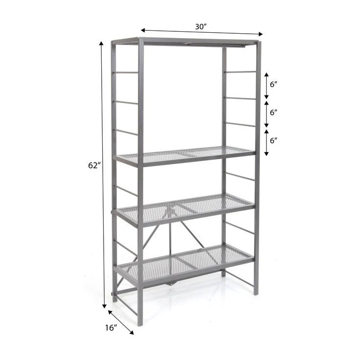 Origami Adjustable Powder Coated Steel Rack with Removable Shelves