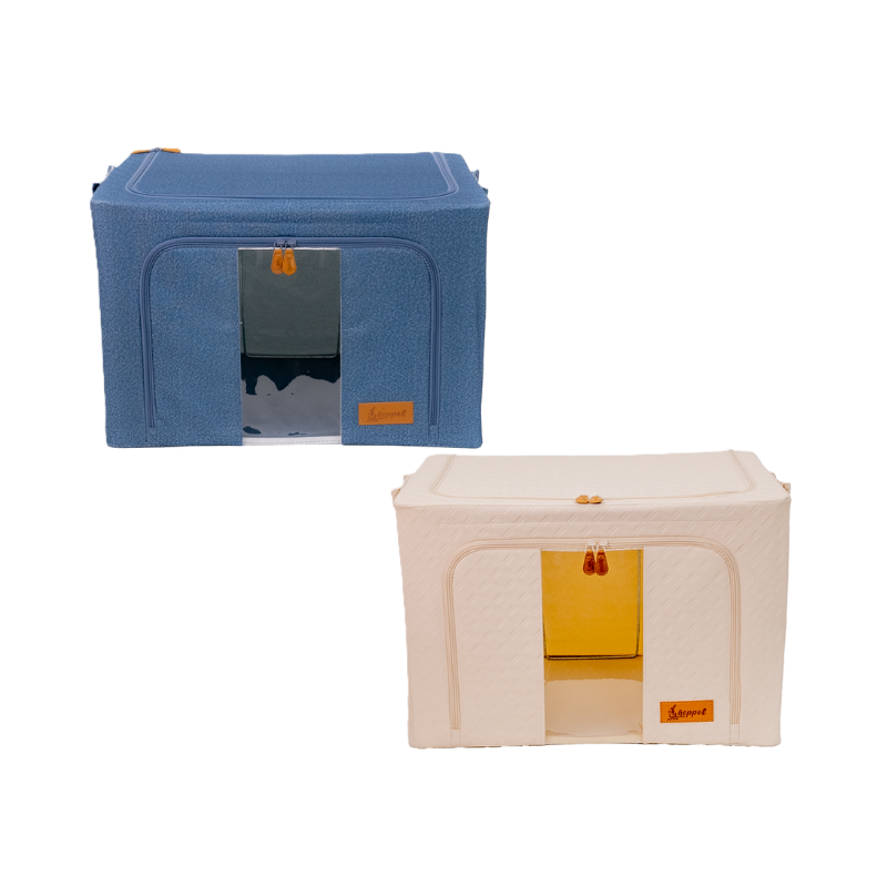 Hoppel Large Mix & Match Triple Entry Pop Up Storage Bin (60 liters / 16 gallons) - 2 Pack