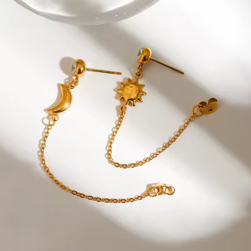Moon and Star Earrings - Shine Like the Stars!
