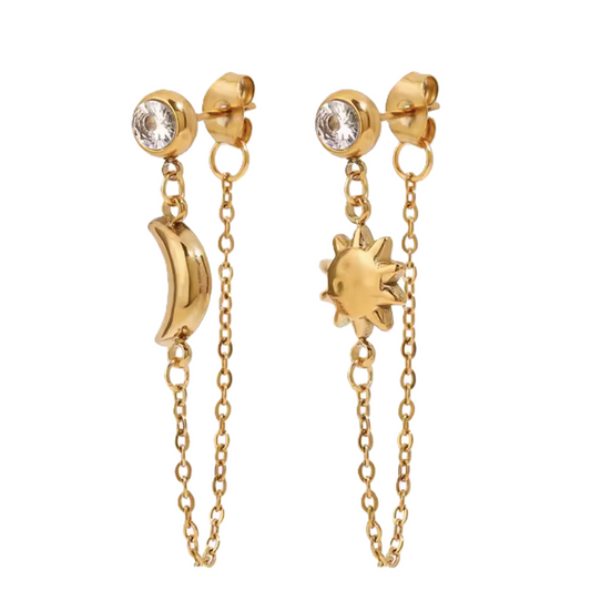 Moon and Star Earrings - Shine Like the Stars!