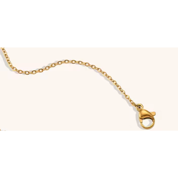 Golden North Star Shell Pendant Necklace - Adjustable, Hypoallergenic 18K Gold Plated Stainless Steel - Delicate, Bezel‑Set Detail