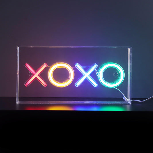 Neon Art XOXO Desktop & Wall Sign
