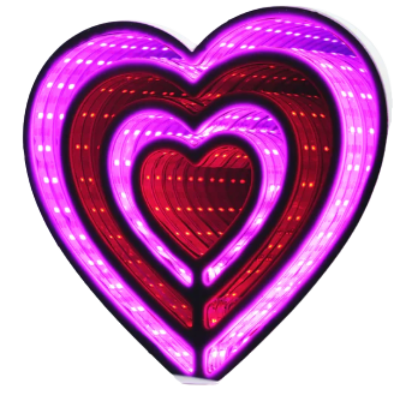 Neon Art Infinity Lights – Wall & Desk Sign