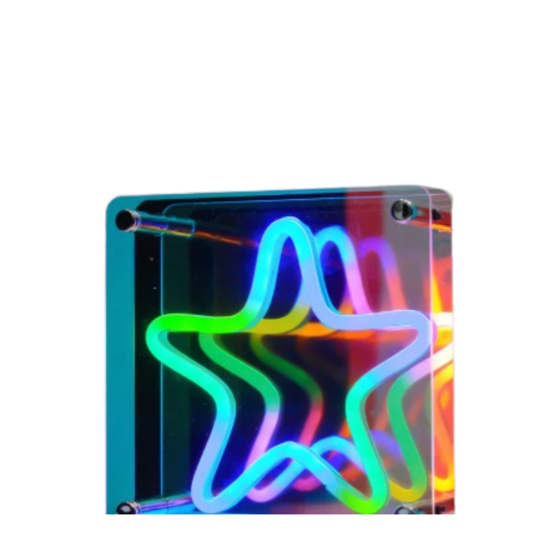 Neon Art Infinity Lights β Wall & Desk Sign