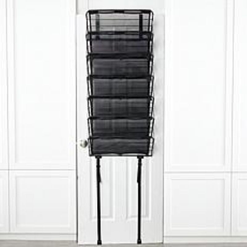 Origami Heavy Duty Over Door 7-Tier Organizer Rack - Closet Kitchen Pantry, Bathroom, Closet - Hangable