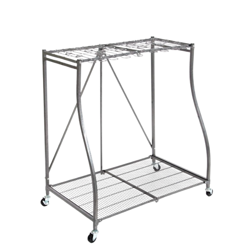 Origami Powder-Coated Steel Foldable Tool Rack - Safe for Indoor or Outdoor