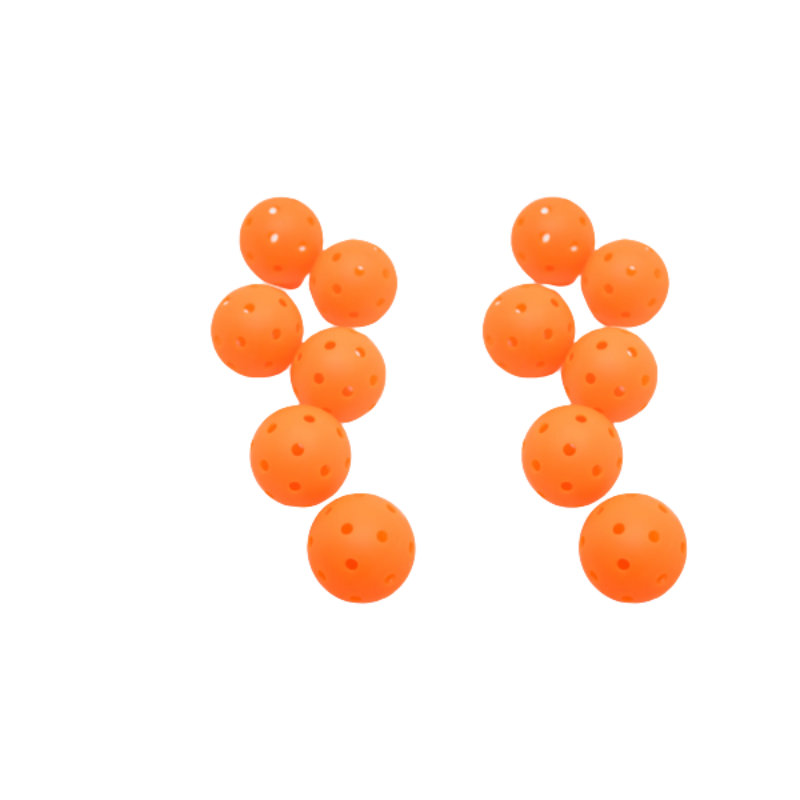 Dink Again Set of 6 2-Pack Premium Pickleball Balls with Bag 26 Holes Outdoor/Indoor - Aerodynamic Precision for Pickleball Tournament Play (Orange & Pink)