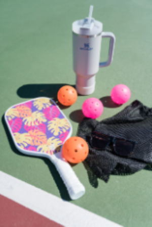 Dink Again Set of 6 Premium Pickleball Balls with Bag 26 Holes Outdoor/Indoor - Aerodynamic Precision for Pickleball Tournament Play (Orange & Pink)