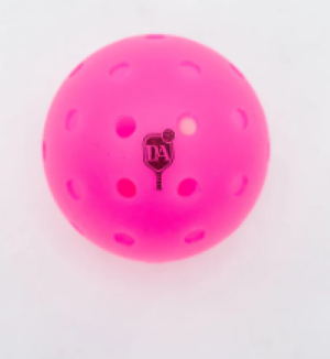 Dink Again Set of 6 Premium Pickleball Balls with Bag 26 Holes Outdoor/Indoor - Aerodynamic Precision for Pickleball Tournament Play (Orange & Pink)