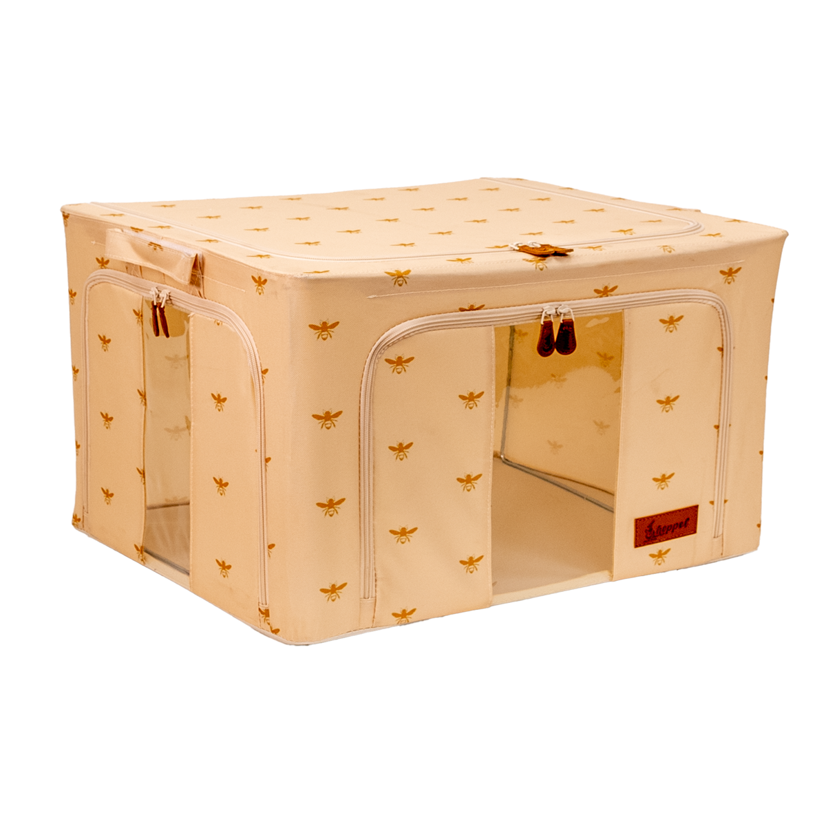 Hoppel X-Large Collapsible Triple Entry Pop Up Storage Bin (80 liter / 21 gallons)