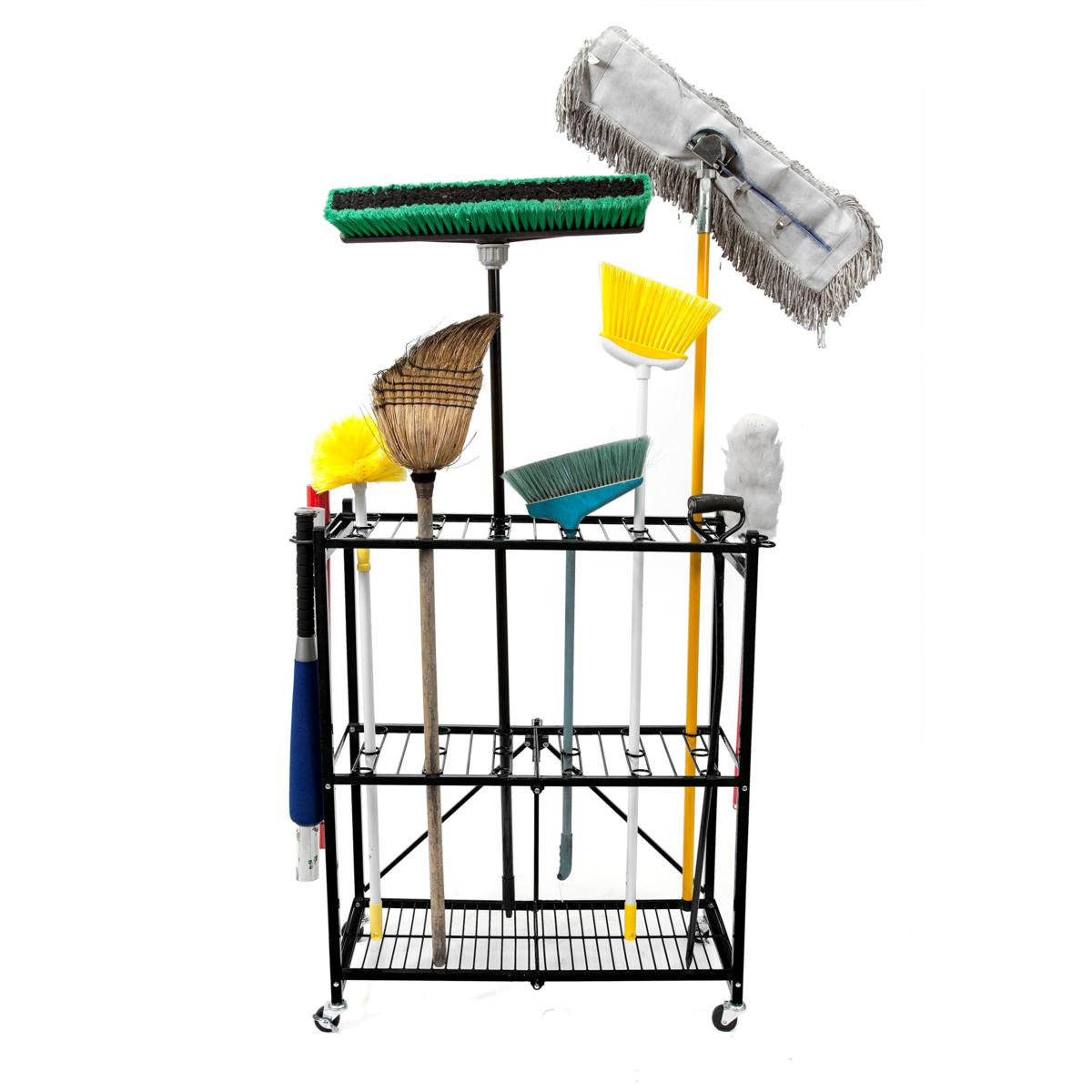 Origami Powder-Coated Steel Foldable Tool Rack - Safe for Indoor or Outdoor