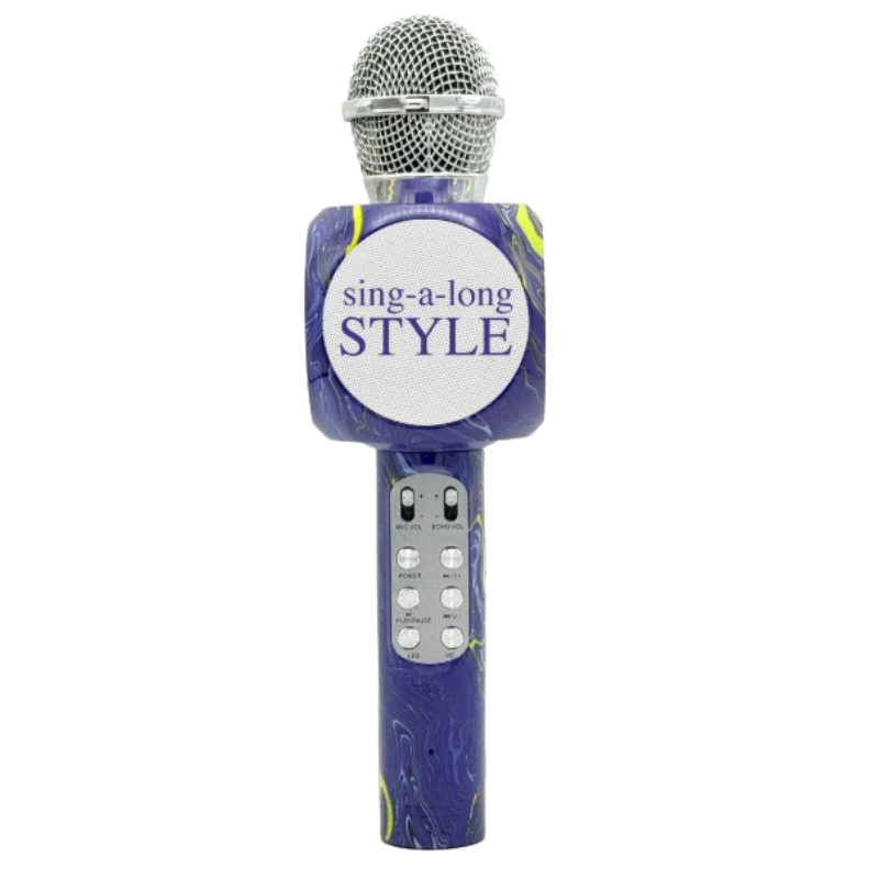 Wireless Karaoke Sing-a-Long Microphone with Voice Changer & Bluetooth Speaker
