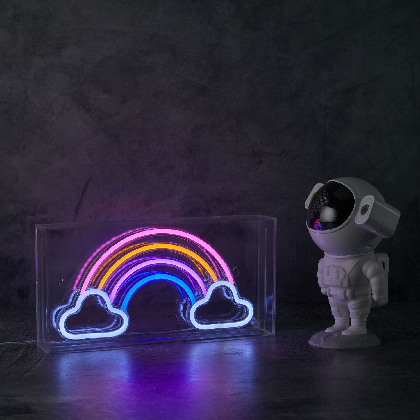 Neon Art Rainbow Desktop & Wall Sign