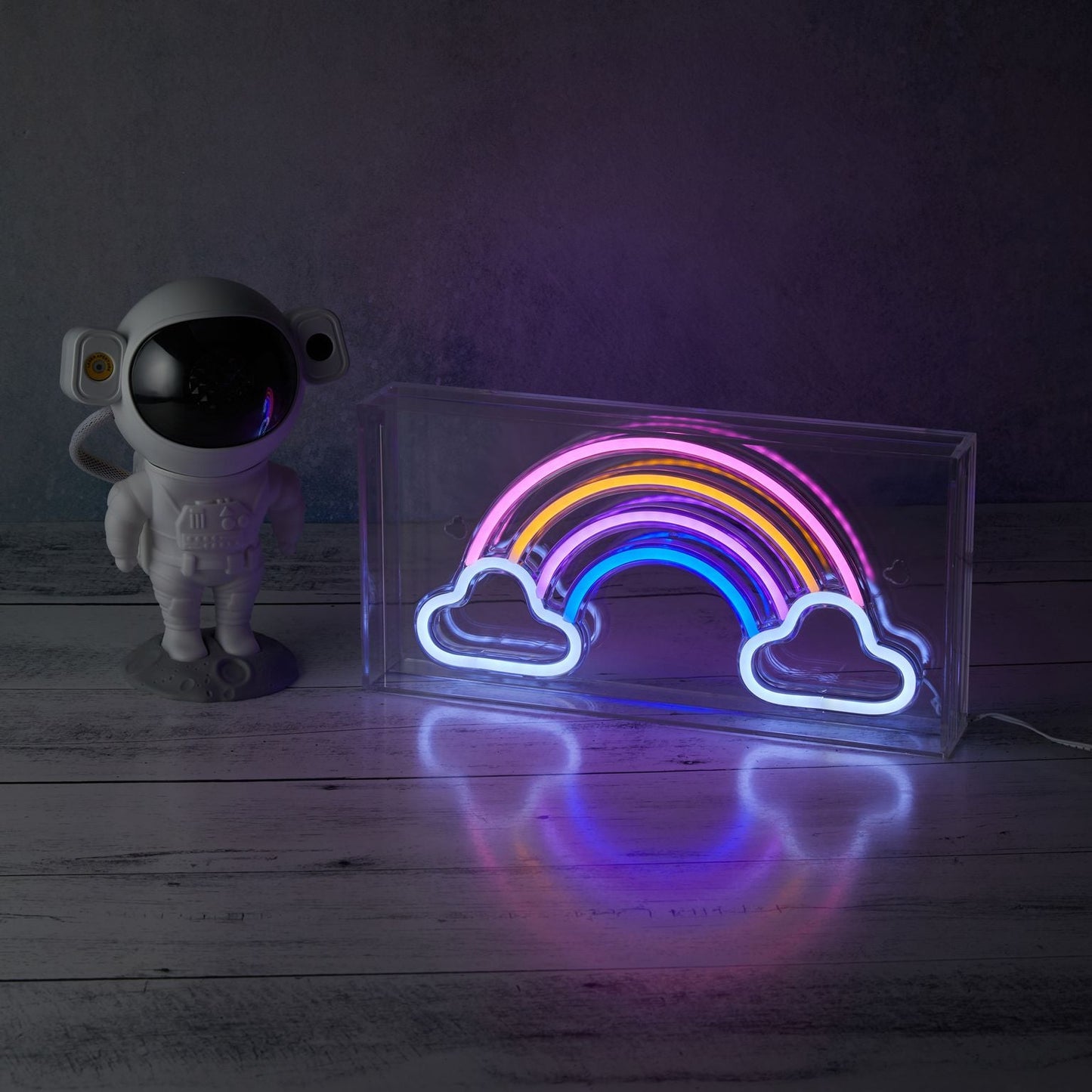 Neon Art Rainbow Desktop & Wall Sign