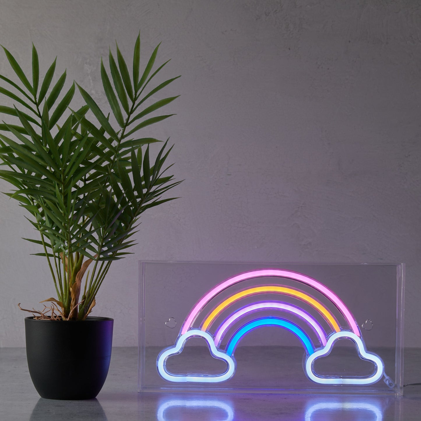 Neon Art Rainbow Desktop & Wall Sign