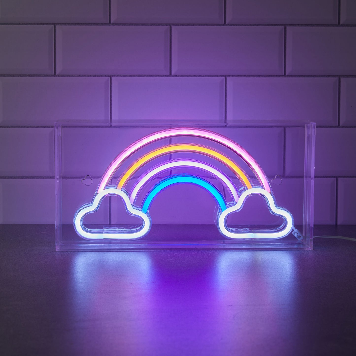 Neon Art Rainbow Desktop & Wall Sign