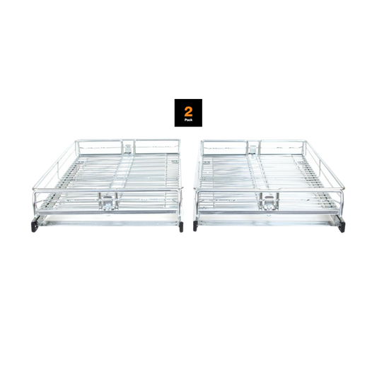Origami Under Sink / Cabinet Organizational Sliding Drawers Set of 2 - Each holds up to 50lbs