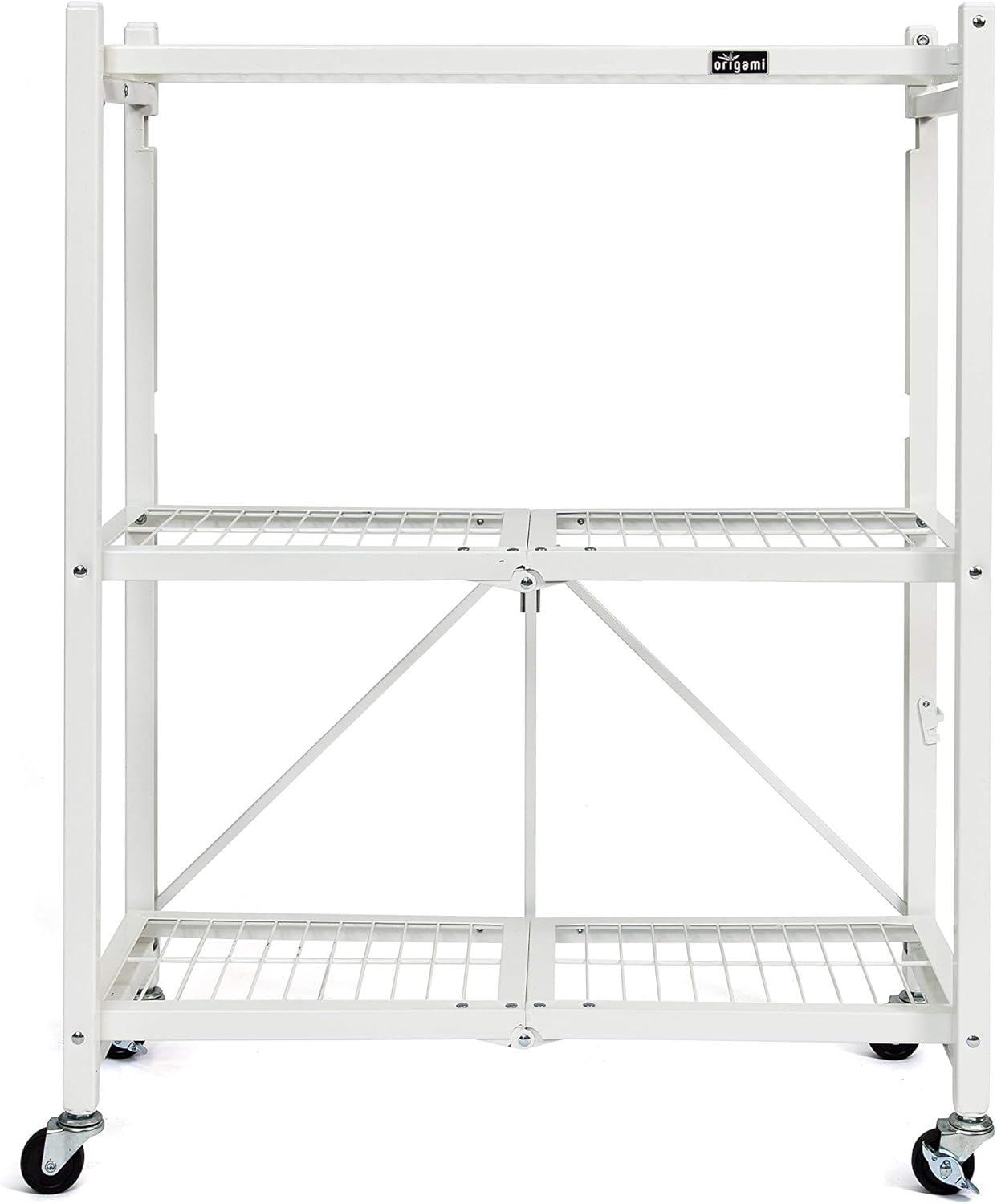 Origami Small Powder-Coated Steel Rack - 100% Pre-Assembled