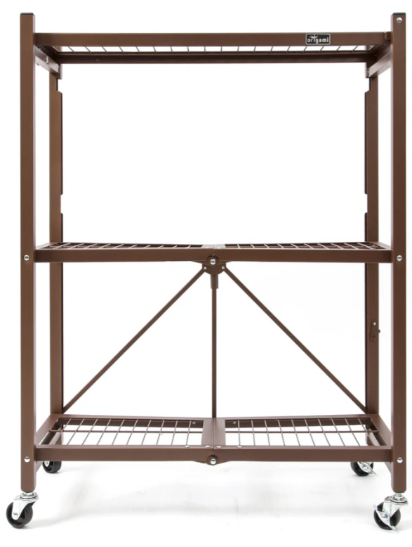 Origami Small Powder-Coated Steel Rack - 100% Pre-Assembled