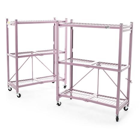 Origami Small Powder-Coated Steel Rack - 100% Pre-Assembled