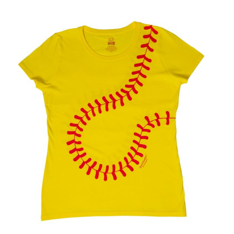 SportSeams - Crew-Neck Woman's Cap Sleeve T-shirt - Choose Your Favorite Sport